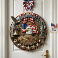 America 250th Anniversary Patriotic 2026 - Personalized Metal Sign