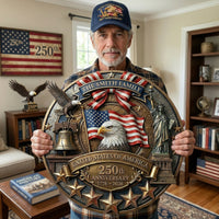 America 250th Anniversary Patriotic 2026 - Personalized Metal Sign