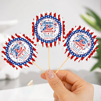 America 250Th Anniversary Thank You For Celebrating With Us - Personalized Cupcake Toppers