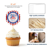America 250Th Anniversary Thank You For Celebrating With Us - Personalized Cupcake Toppers