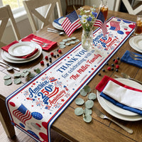 America 250th Anniversary Thank You For Celebrating With Us - Personalized Table Runner