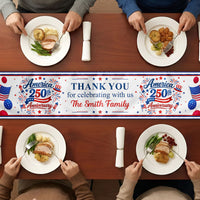 America 250th Anniversary Thank You For Celebrating With Us - Personalized Table Runner