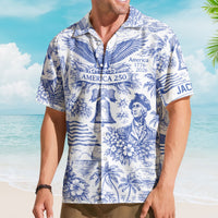 America 250 1776–2026 Vintage Patriotic - Personalized Hawaiian Shirt