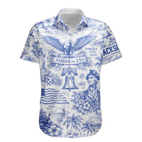 America 250 1776–2026 Vintage Patriotic - Personalized Hawaiian Shirt