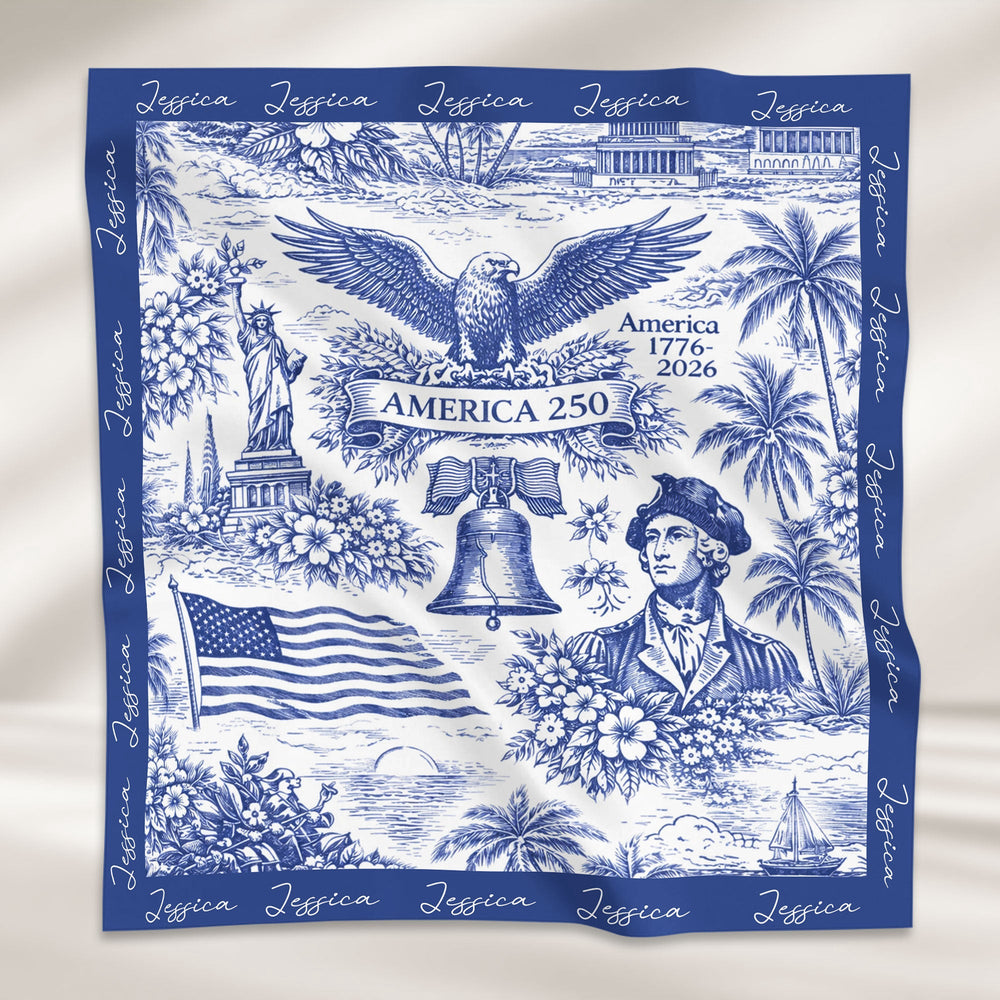 America 250 1776-2026 Vintage Patriotic - Personalized Scarf