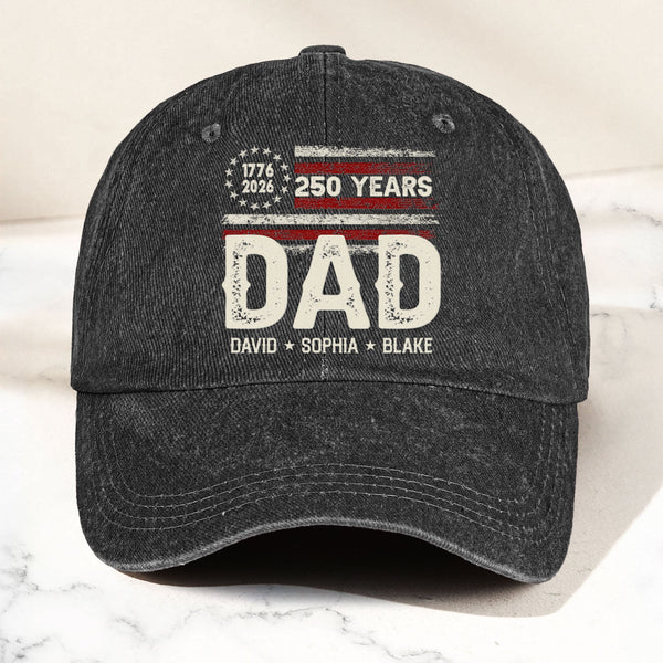 America 250 Anniversary Grandpa Dad - Personalized Cap