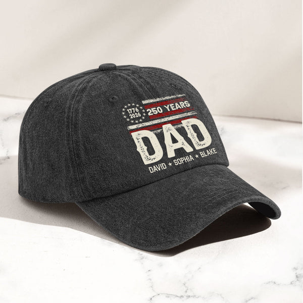 America 250 Anniversary Grandpa Dad - Personalized Cap