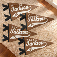 Personalized American Football Player Name & Number Pennant Flag