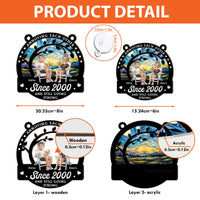 Annoying Each Other Since - Personalized Window Hanging Suncatcher Ornament