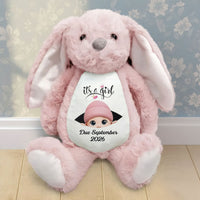 Baby Announcement Gift For Grandparent - Personalized Bunny Plush