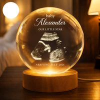 Baby Expecting Ultrasound Custom Photo - Personalized Night Light