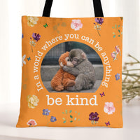 Baby Punch Monkey - Be Kind, Punch The Abandoned Baby Monkey - Personalized Tote Bag