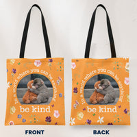 Baby Punch Monkey - Be Kind, Punch The Abandoned Baby Monkey - Personalized Tote Bag