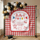 Personalized Baby-Q Baby Shower Backdrop – Custom Name Photo Background Banner
