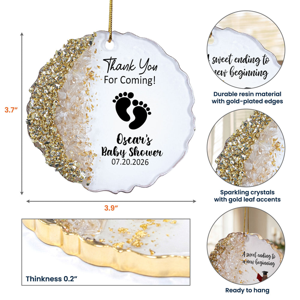 Baby Shower Favors – Personalized Resin Ornament