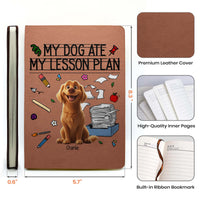Back To School Teacher Gift My Dog Ate My Lesson Plan - Personalized Journal