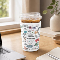 Personalized Bad Bitch Affirmations Coffee Sleeve - Funny Gift for Her
