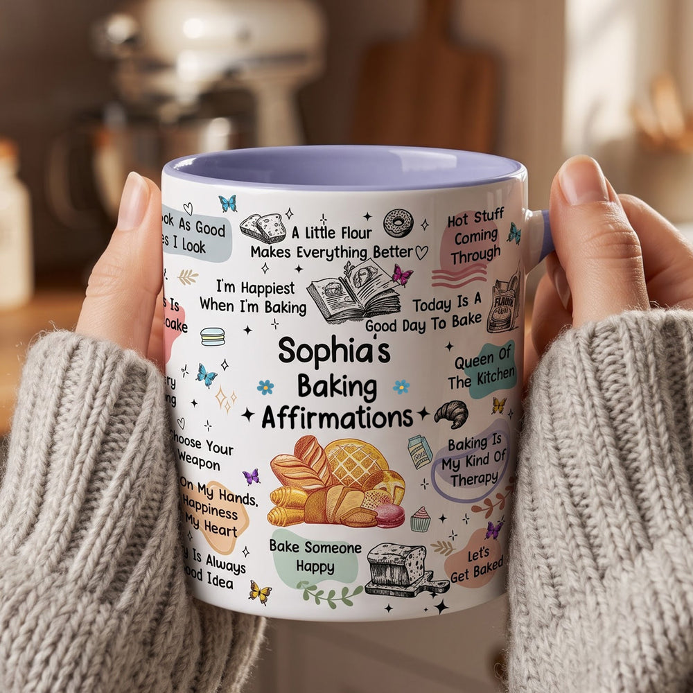 Personalized Baking Affirmation Mug - Custom Name Gift for Bakers
