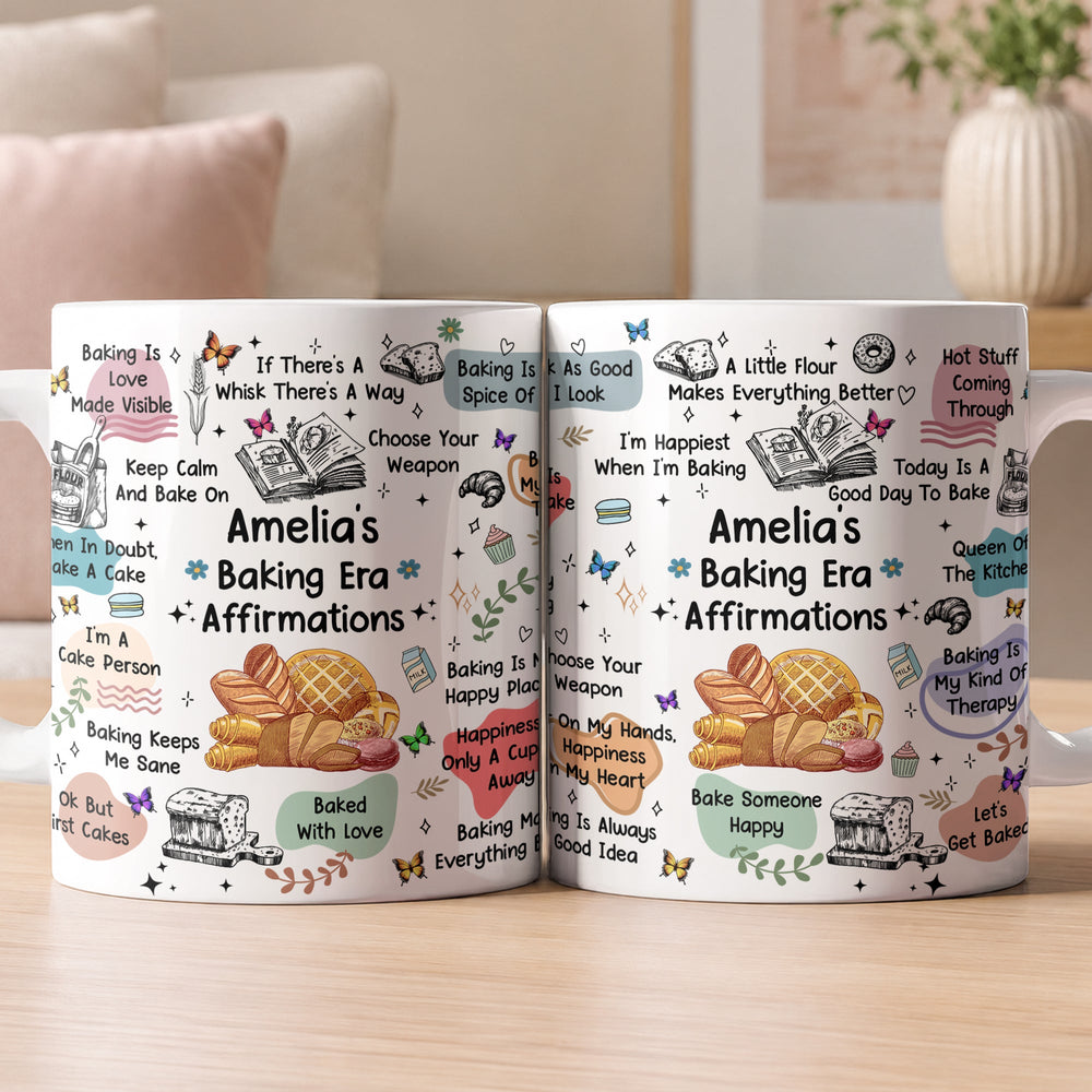 Personalized Baking Affirmation Mug - Custom Name Gift for Bakers
