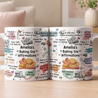 Personalized Baking Affirmation Mug - Custom Name Gift for Bakers