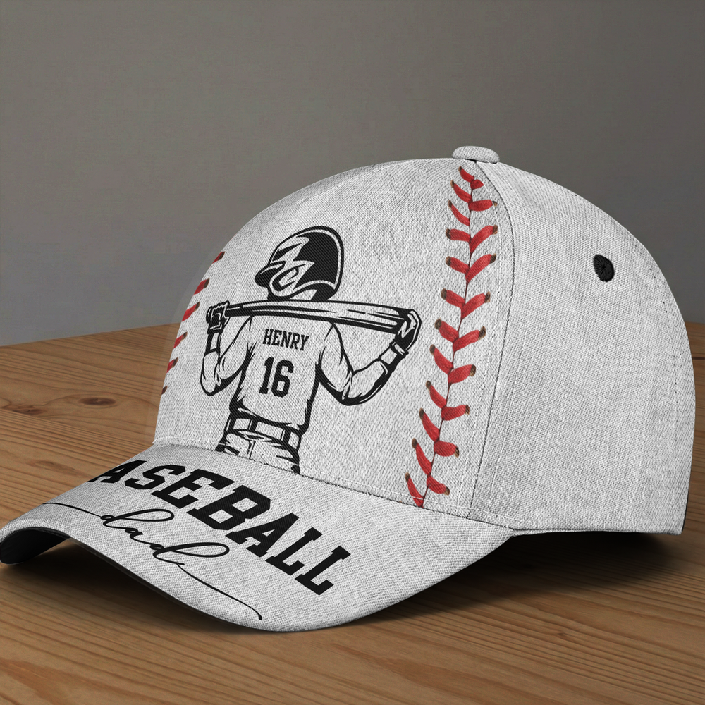 Father's Day Gifts, Baseball Mom, Dad - Personalized Cap