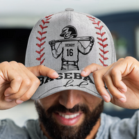 Father's Day Gifts, Baseball Mom, Dad - Personalized Cap