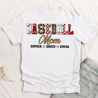 Baseball Mom Faux Yarn Print - Personalized Shirt