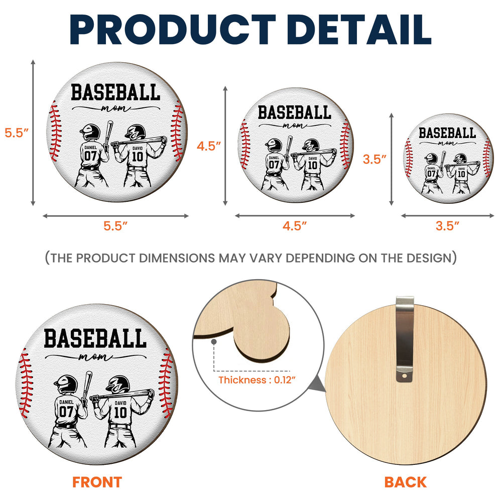 Baseball Mom That's My Kid - Personalized Car Visor Clip