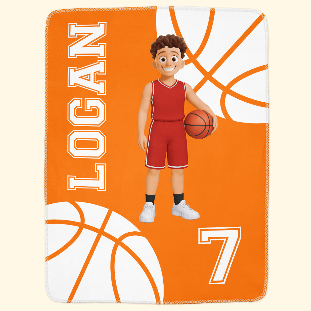 Basketball Player Gift - Personalized Blanket