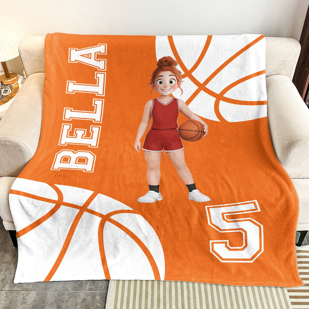 Basketball Player Gift - Personalized Blanket