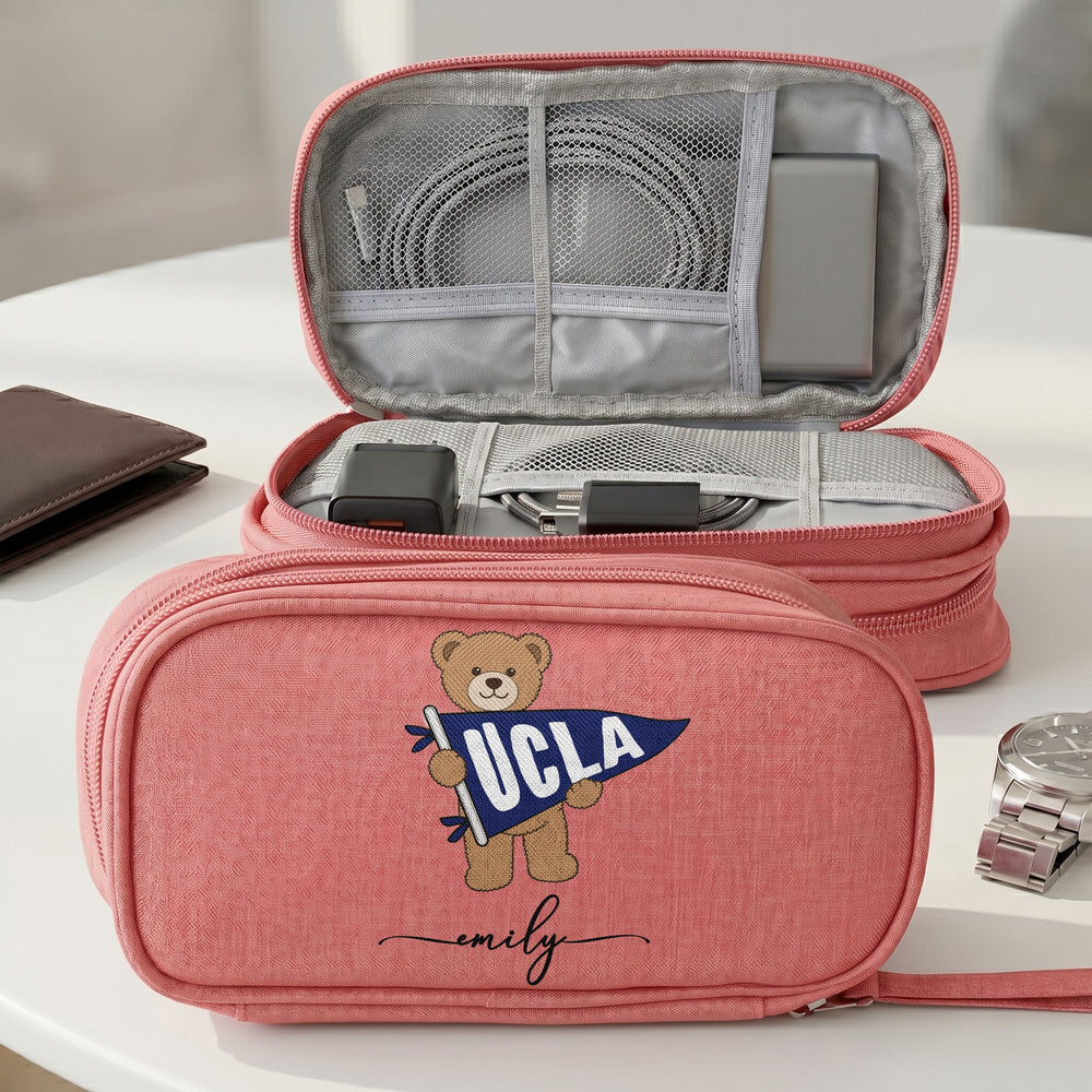 Bear School Spirit - Personalized Cable Bag
