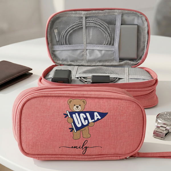 Bear School Spirit - Personalized Cable Bag