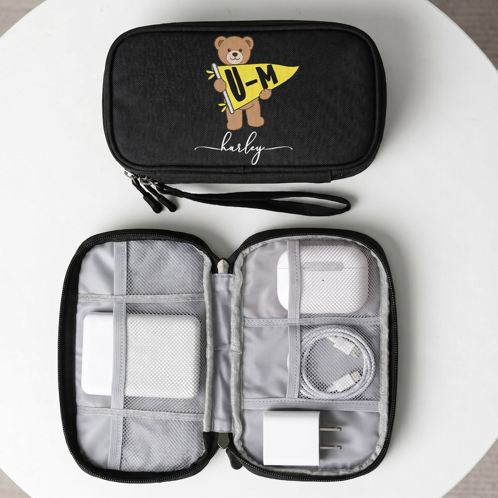 Bear School Spirit - Personalized Cable Bag