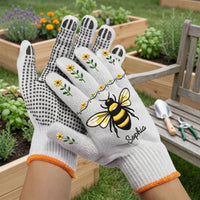 Bee Butterfly Lavender Tomatoes - Personalized Gardening Gloves