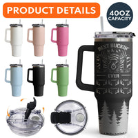 Father's Day Gifts, Best Buckin' Dad Ever Custom Kids Names - Personalized 40oz Tumbler