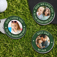 Best Dad By Par - Personalized Golf Ball Marker | Perfect Gift For Golf Dad
