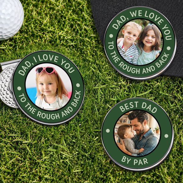 Best Dad By Par - Personalized Golf Ball Marker | Perfect Gift For Golf Dad
