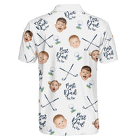 Best Dad By Par - Personalized Photo Polo Shirt - Gift For Dad