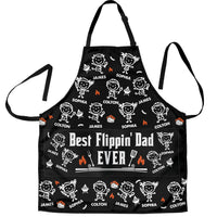 Best Flippin Dad Ever - Father's Day Gifts For Dad, Papa - With Funny Kids' Faces - Personalized Apron