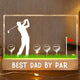 Best Dad By Par Custom Name Golf Dad - Personalized Night Light