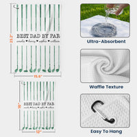 Best Dad By Par Custom Name Golf Dad - Personalized Golf Towel