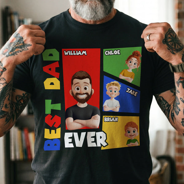 Best Dad Ever Arcade Theme - Personalized Shirt
