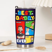 Best Dad Ever Arcade Theme - Personalized Tumbler