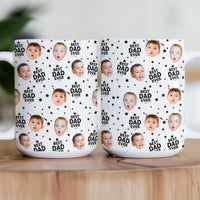 Best Dad Ever Custom Funny Kid Face Father's Day Gift For Dad, Husband, Grandpa - Personalized Mug | Gift For Dad & Grandpa