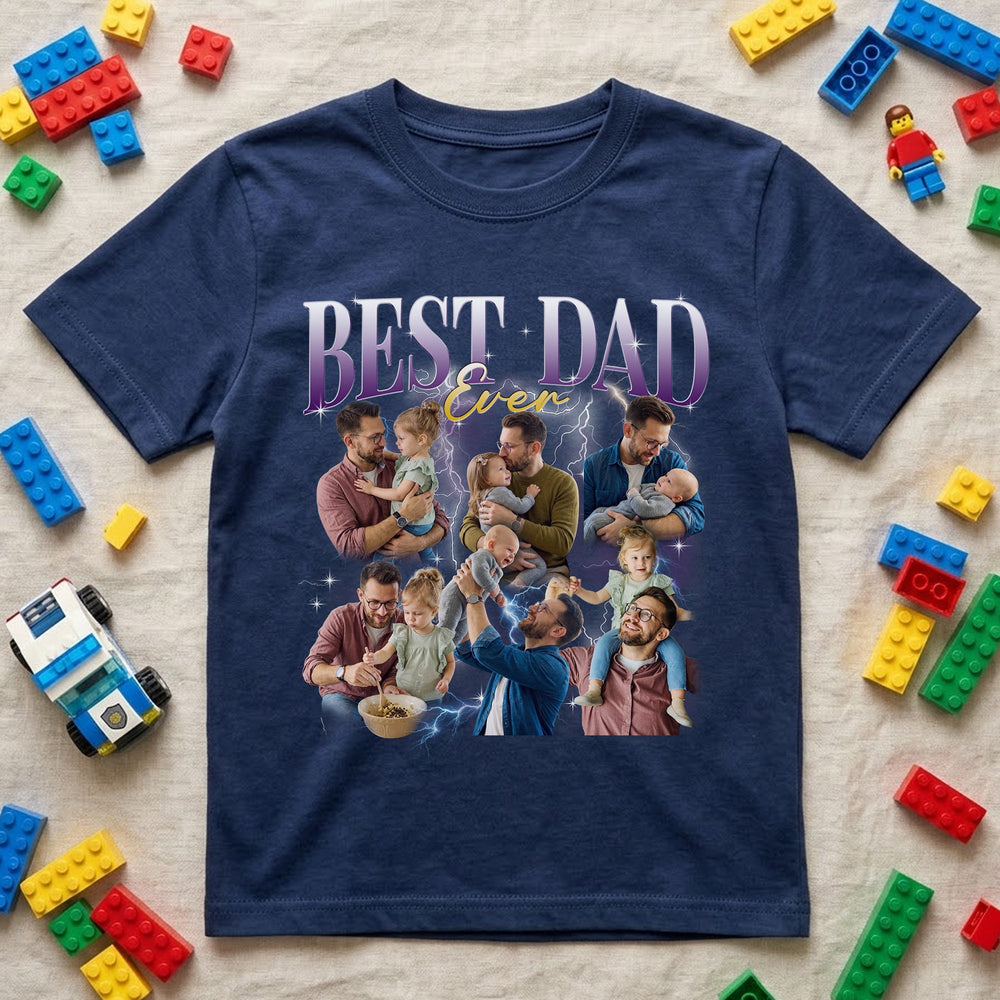 Best Dad Ever Custom Photo - Personalized Shirt