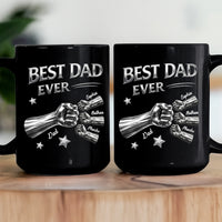 Best Dad Ever Fist Bump New Version - Personalized Mug