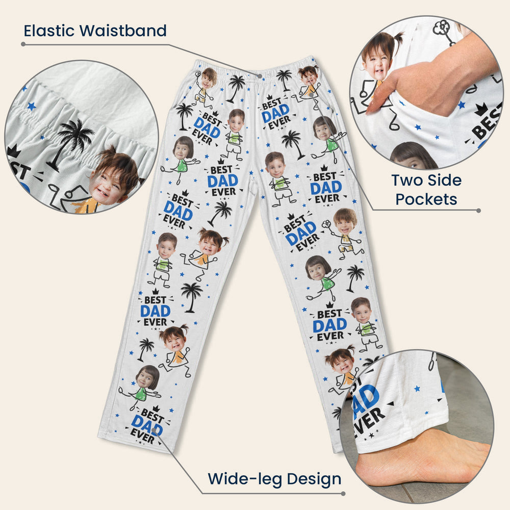 Best Dad Ever New Version Father's Day Gift For Dad, Husband, Grandpa - Personalized Lounge Pants