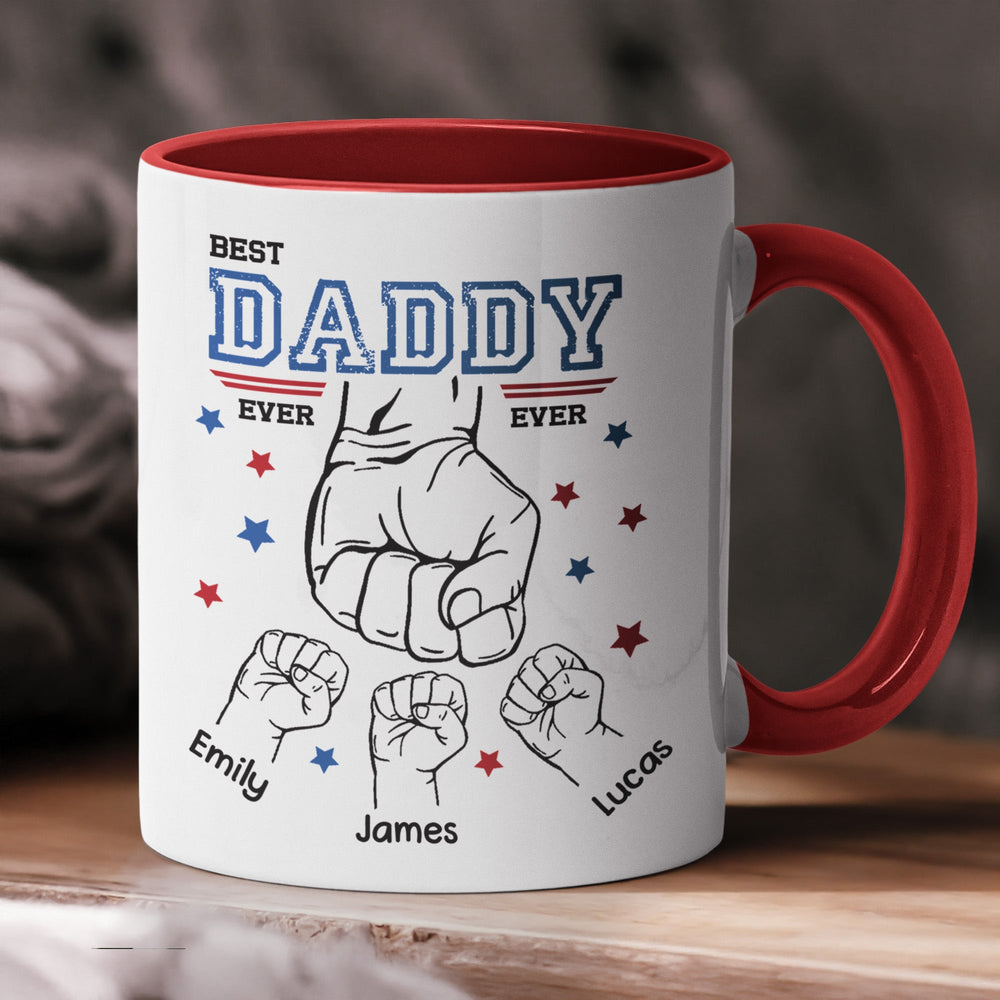 Best Dad Ever New Version - Personalized Mug