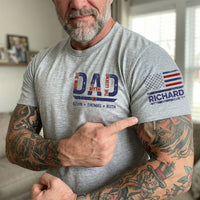 Best Dad Ever The Man, The Myth, The Legend - Personalized Shirt