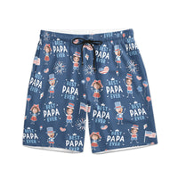 Best Dad Ever USA Flag - Personalized Shorts
